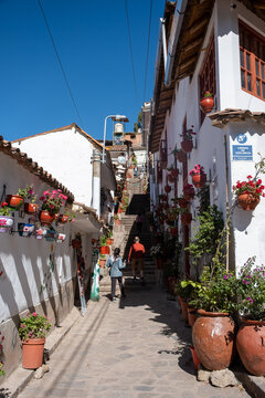 Old buildings in Peru from Incan and Colonial times