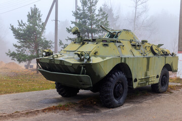 Fototapeta premium BRDM-2 (Combat Reconnaissance/Patrol Vehicle) is an amphibious armoured scout car used by states that were part of the Soviet Union and its allies