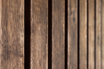 Wooden boards background. Old brown rustic dark grunge wooden timber wall or floor texture.
