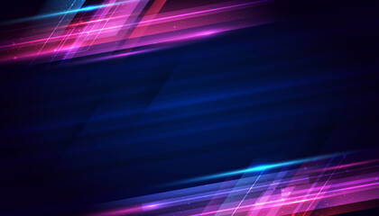 Abstract lines of light moving overlapping at high speed.Colourful dynamic motion. Technology movement pattern for banner or poster design background concept.