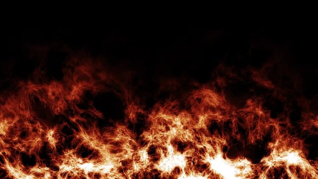 fire frame loop effect, Burning Background with fire, Abstract background seamless loop fire burn flame energy. 4K