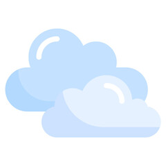 CLOUDY flat icon,linear,outline,graphic,illustration