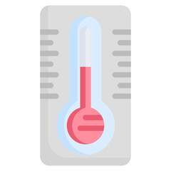 TEMPERATURE flat icon,linear,outline,graphic,illustration