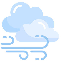 WINDY flat icon,linear,outline,graphic,illustration