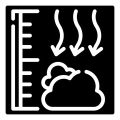 FAHRENHEIT glyph icon,linear,outline,graphic,illustration