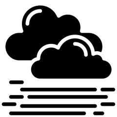 HAZE glyph icon,linear,outline,graphic,illustration