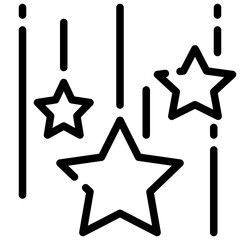 STAR line icon,linear,outline,graphic,illustration
