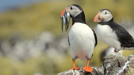 Puffin on Staple Island, Farne Islands, Northumberland