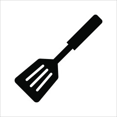 Kitchen spatula icon. Vector concept illustration for design on white background. color editable