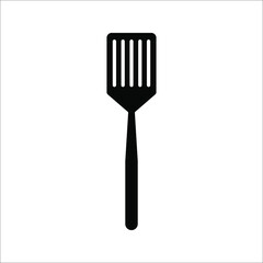 Kitchen spatula icon. Vector concept illustration for design on white background. color editable