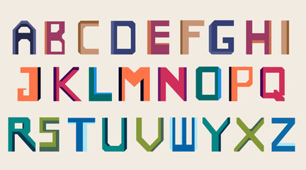 vector alphabet set of letters 