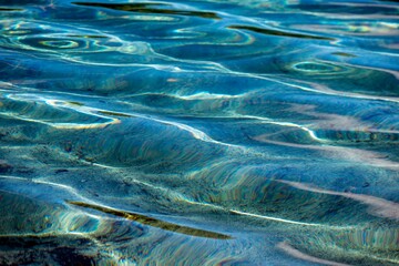 close up of clear water