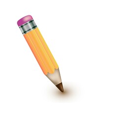 Thick pencil with eraser