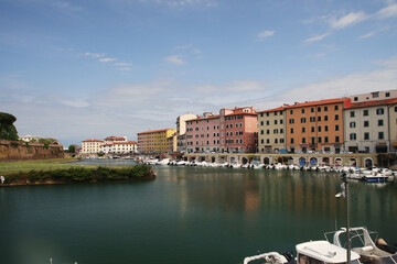 Harbour in Livorno, Toscana, Italy