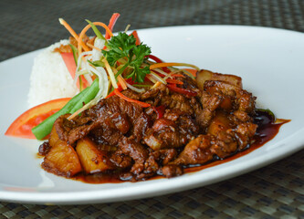 indonesian chicken breast with soya sauce
