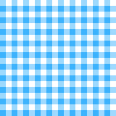 blue and white gingham vector checkered seamless pattern