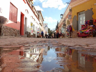 reflejo en la calle
