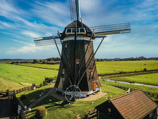 Old Classic Windmill in Nederlands