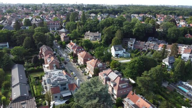 Aerial View of South Brussels Residential districts
