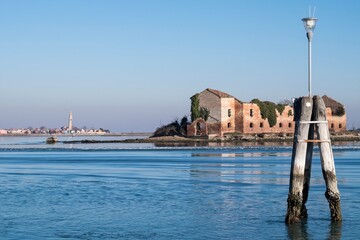 Abandoned buildings in Venice Laguna