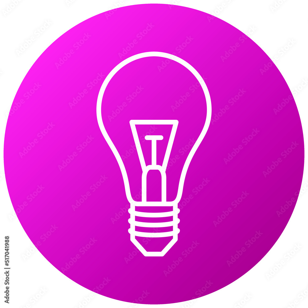 Poster light bulb icon style