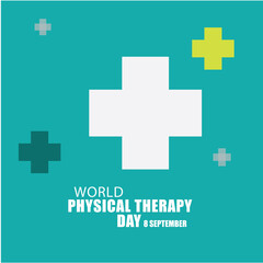 Obraz premium World Physical Therapy Day Vector. Simple and elegant design
