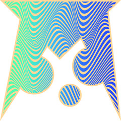 ABSTRACT COLORFUL GRADIENT COLOR WAVY LINE PATTERN BACKGROUND. COVER DESIGN 