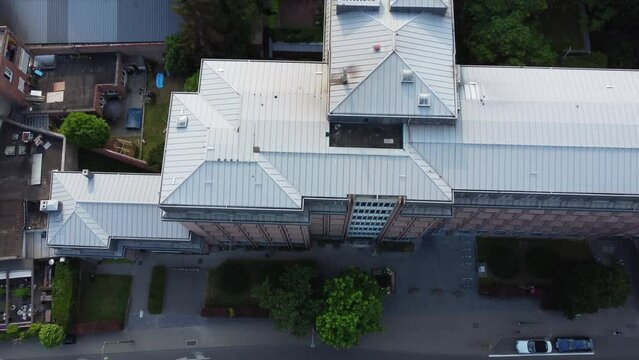 aerial view of residential areas in the south of Brussels