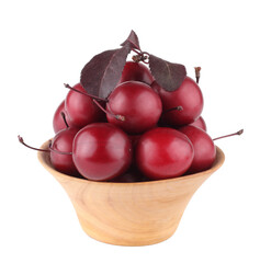 Cherry plums isolated on white background