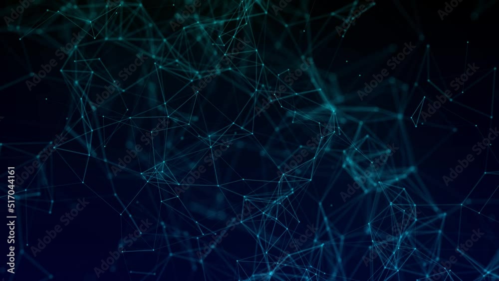 Poster network connection structure. big data. connecting points and lines. abstract technology background.
