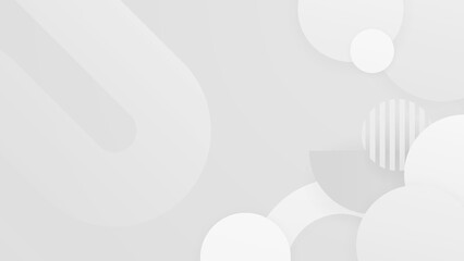 Abstract background with modern trendy white grey gradient for presentation design, flyer, social media cover, web banner, tech banner