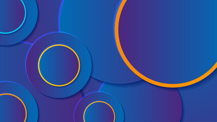 Abstract blue and yellow orange background with modern trendy gradient texture color for presentation design, flyer, social media cover, web banner, tech banner