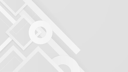 Abstract background with modern trendy white grey gradient for presentation design, flyer, social media cover, web banner, tech banner