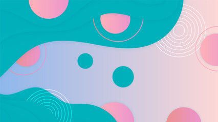 Abstract pink and pastel green tosca background with modern trendy gradient texture color for presentation design, flyer, social media cover, web banner, tech banner