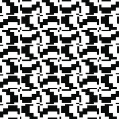 
Abstract background with black and white pattern. Unique geometric vector swatch. Perfect for site backdrop, wrapping paper, wallpaper, textile and surface design. 