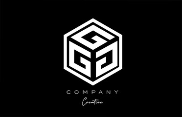 G cube alphabet letter logo icon design with polygon design. Three letter creative template for business and company