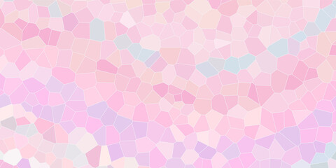 Low poly, quad cellular modern marble pattern in pastel color. Abstract Geometric mosaic design. Tender Vector Background.