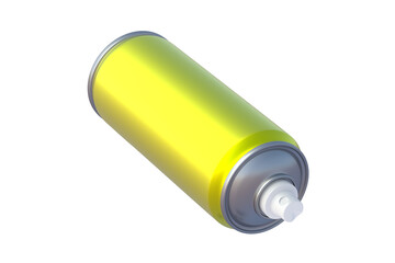 Can of spray paint isolated on white background. 3d render