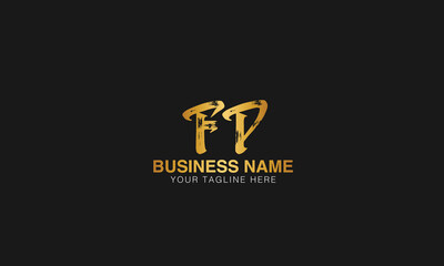 FP initial logo | initial based abstract modern minimal creative logo, vector template image. luxury logotype logo, real estate homie logo. typography logo. initials logo.
