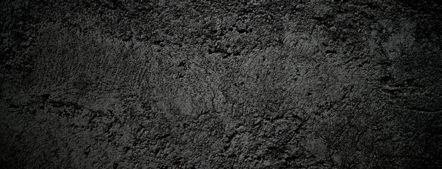 Fototapeta na wymiar Black stone concrete texture background. Dark grey black cement for background.
