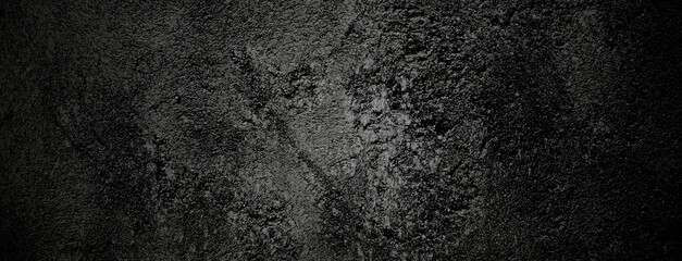 Black stone concrete texture background. Dark grey black cement for background.