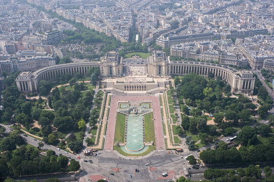 Paris - Jardins du Trocad&eacute;ro - Luftbild - Drone