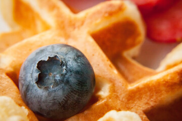 Waffles & blueberry