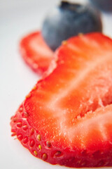 strawberry`s slice