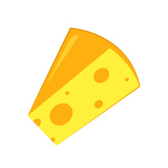 Cheese cartoon. Cheese vector isolated on white background.