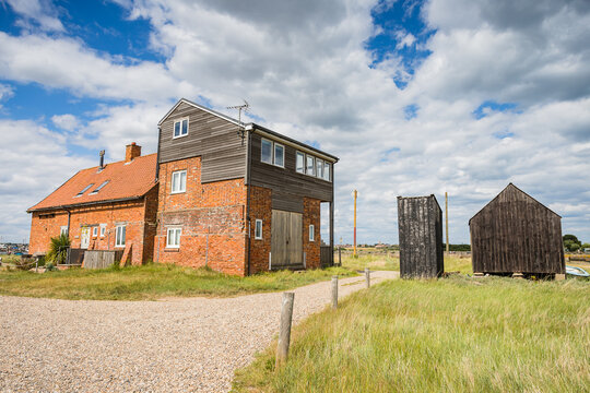 Cottage and fishing hut at Walberswick
