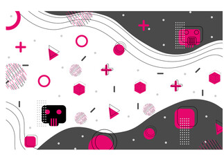 Obraz premium Menphis Dark Robot Abstract GHeometric Background 