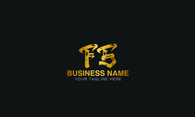 FS initial logo | initial based abstract modern minimal creative logo, vector template image. luxury logotype logo, real estate homie logo. typography logo. initials logo.