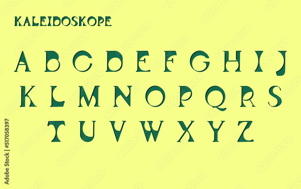 Fototapete display serif font. rounded typeface for logo, elegant monogram, digital device and graphic. vector 