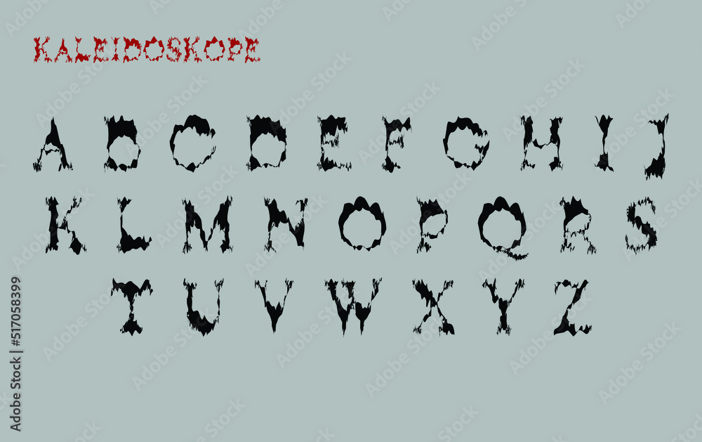 Fototapete display serif font. rounded typeface for logo, elegant monogram, digital device and graphic. vector 